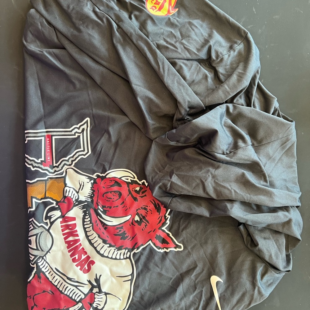 Arkansas Nike Pro Dri-FIT Gray Lightweight Hoodie